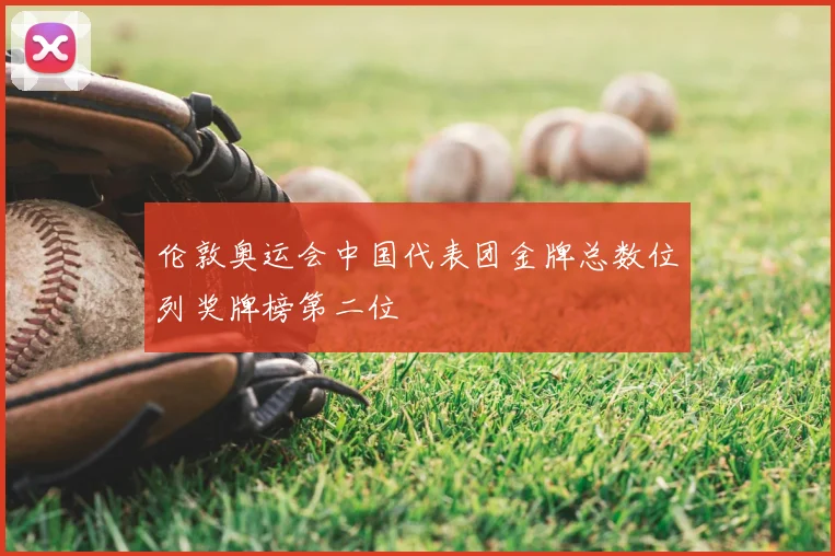 伦敦奥运会中国代表团金牌总数位列奖牌榜第二位